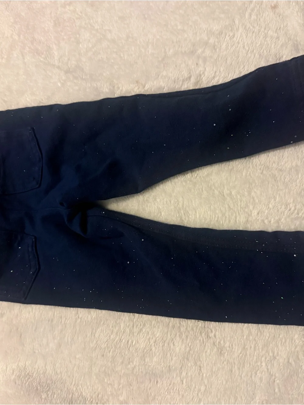 Carter's Black Leggings with Silver Sparkle